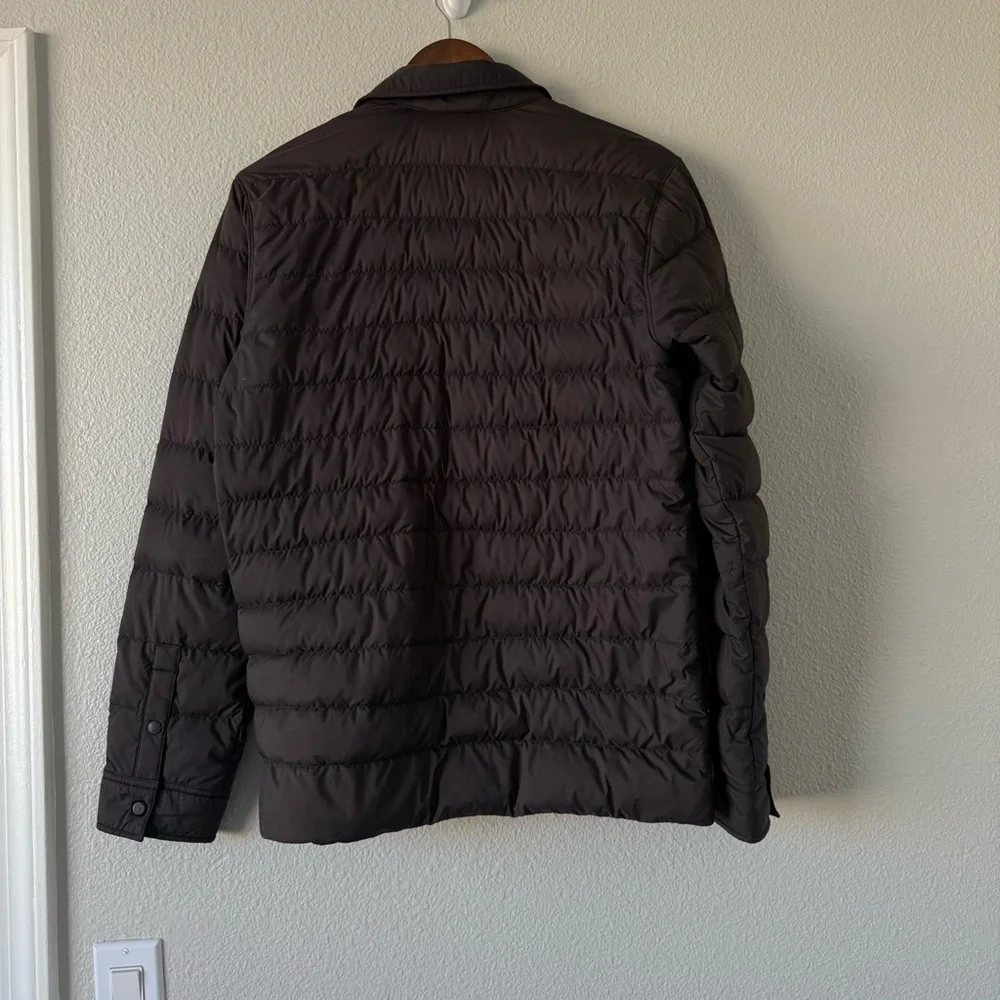 Patagonia Mens Black Silent Down Snap Button Down Puffer Shirt‎ Jacket Small